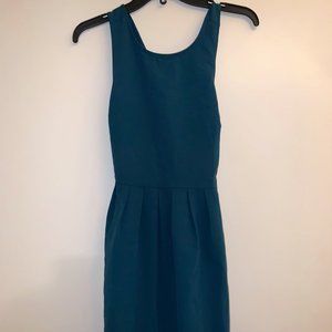 Forever 21 Teal Mini Dress with Crisscross Back